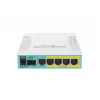 MikroTik hEX PoE Gigabit Ethernet maršrutētājs balts