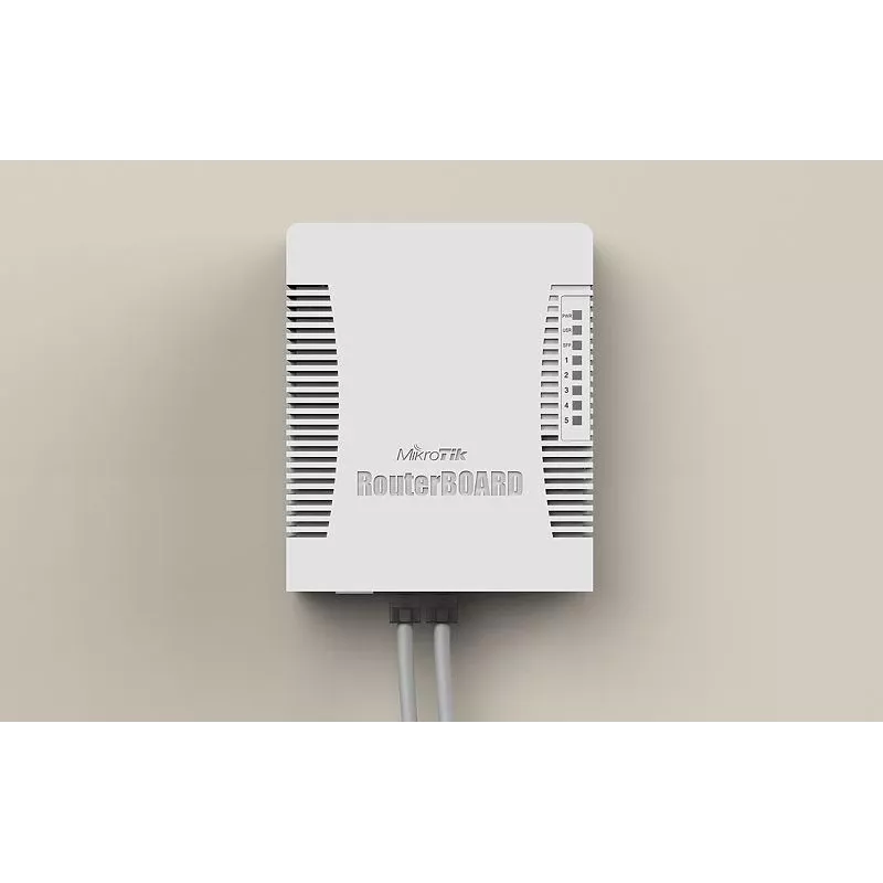 MikroTik hEX PoE Gigabit Ethernet maršrutētājs balts