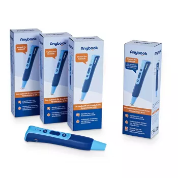 MILLENNIUM 2000 Anybook Pro Class Set - 10 izglītojošas audio pildspalvas ar 16GB, USB-C, austiņām, pārnēsāšanas maciņu