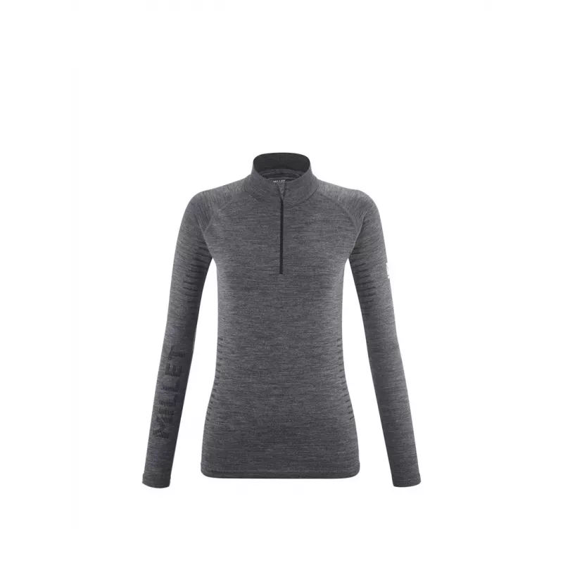 MILLET W Drynamic Warm 44958 Zip Base Layer Graphite - L/XL