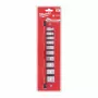 Milwaukee 10 gab. 3/8 inch piedziņas impērijas uzgriežņu atslēgu komplekts ar FOUR FLAT™ pretslīdes dizainu