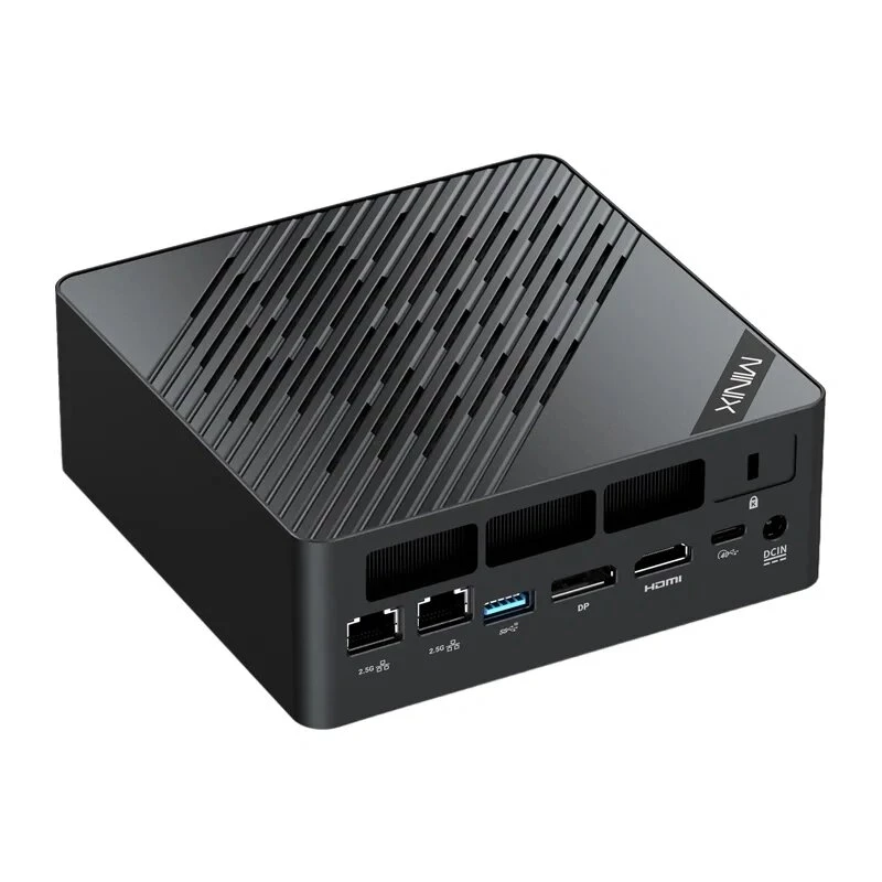 MINIX ER937-AI Barebone Mini PC ar AMD Ryzen 7 3750H, 4 kodoliem/8 pavedieniem, Radeon Vega 10, diviem Gigabit LAN, Wi-Fi 5, VESA montāžu
