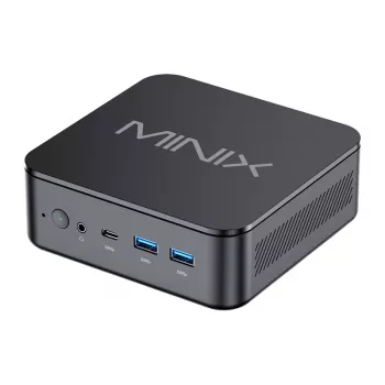 MINIX NR660LP Mini PC, AMD Ryzen 5 6600H, 16GB DDR5, 512GB NVMe SSD, Windows 11 Pro, Melns