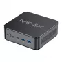 MINIX NR660LP Mini PC, AMD Ryzen 5 6600H, 16GB DDR5, 512GB NVMe SSD, Windows 11 Pro, Melns