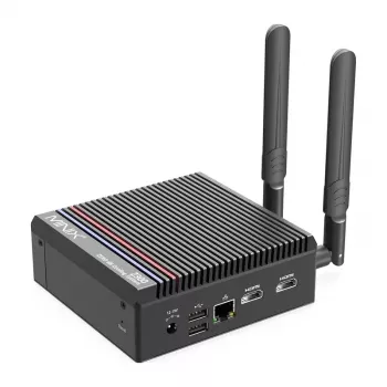 MINIX Z300-0dB Barebone Mini PC Intel Processor N300 8C/8T līdz 3.8GHz DDR5 1x SODIMM M.2 PCIe Gen4 Wi-Fi 6E BT5.2 2x 2.5GbE HDMI 2.1 DP 1.4 USB-C 90W VESA Melns
