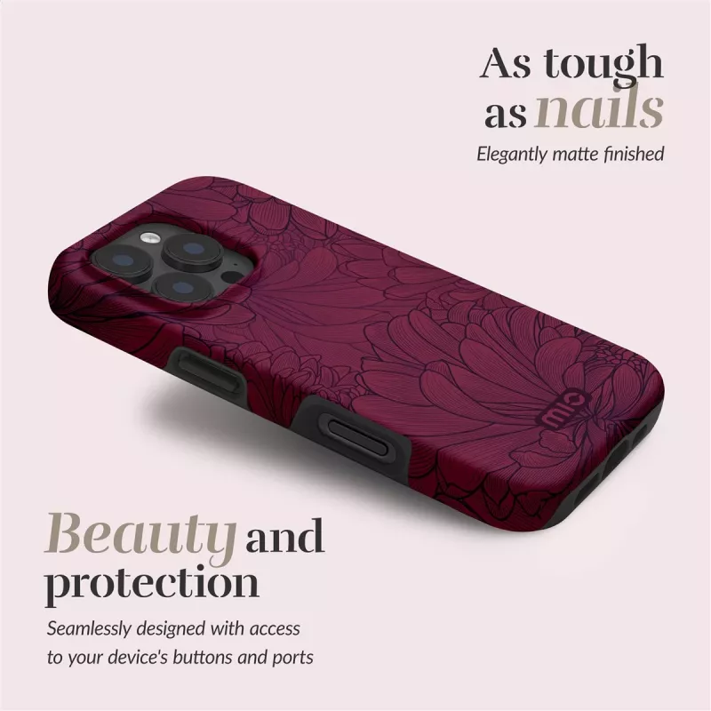 MIO Berry Blooms Magsafe Case Compatible for iPhone 16 Pro Max