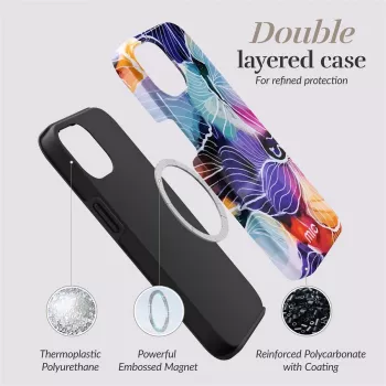 MIO Flowers Magsafe saderīgs ar iPhone 16 Pro