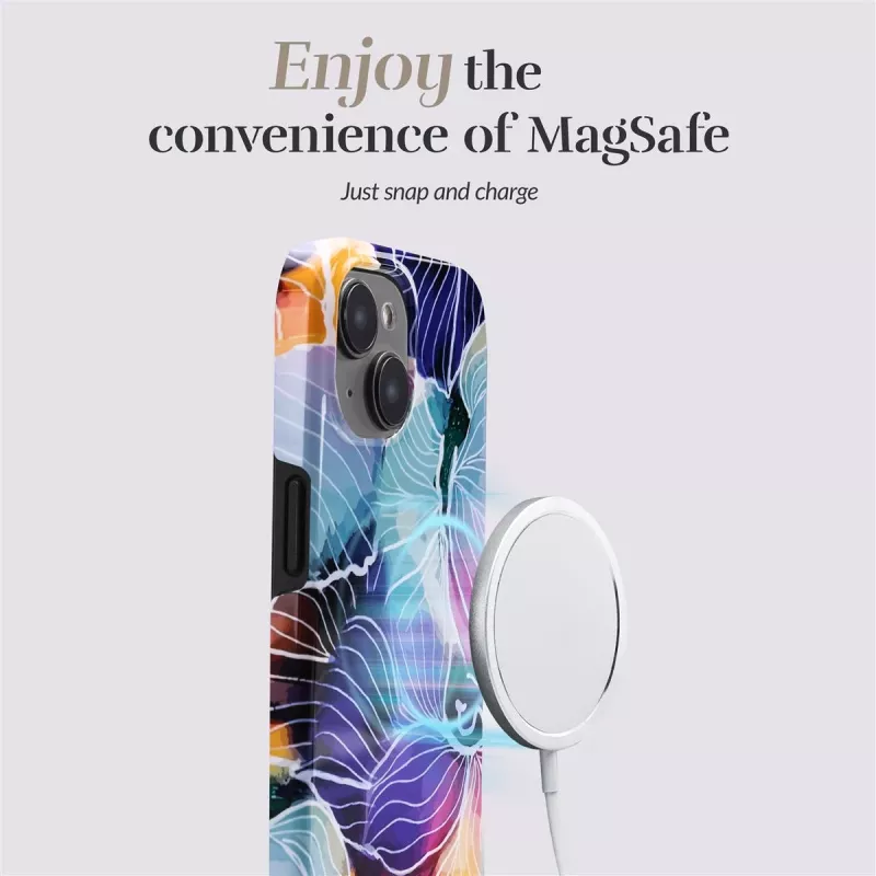 MIO Flowers Magsafe saderīgs ar iPhone 16 Pro