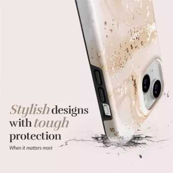 MIO Gold Marble Magsafe saderīgs maciņš iPhone 16 Plus