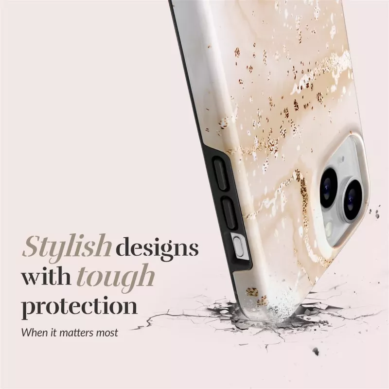 MIO Gold Marble Magsafe saderīgs maciņš iPhone 16 Plus