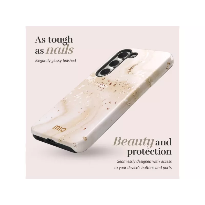 MIO Gold Marble Magsafe Compatible Case for Samsung A55 5G
