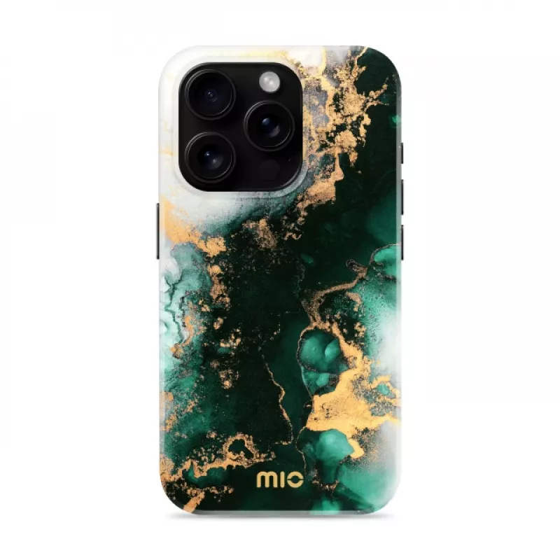 MIO Green Marble Magsafe saderīgs maciņš iPhone 16 Pro