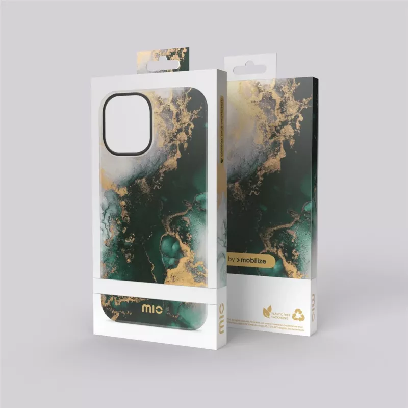 MIO Green Marble Magsafe saderīgs maciņš iPhone 16 Pro