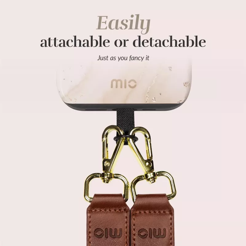 MIO Lanyard Strap Gold Marble