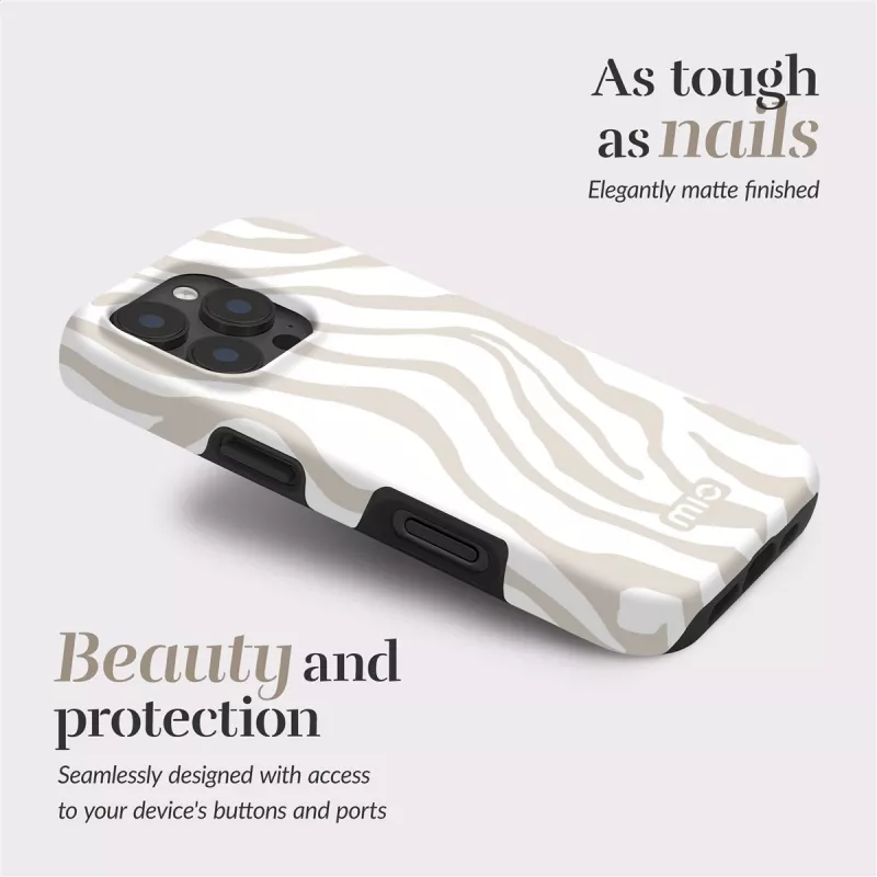 MIO Sandy Zebra Magsafe Case Compatible for Samsung S25+ 5G