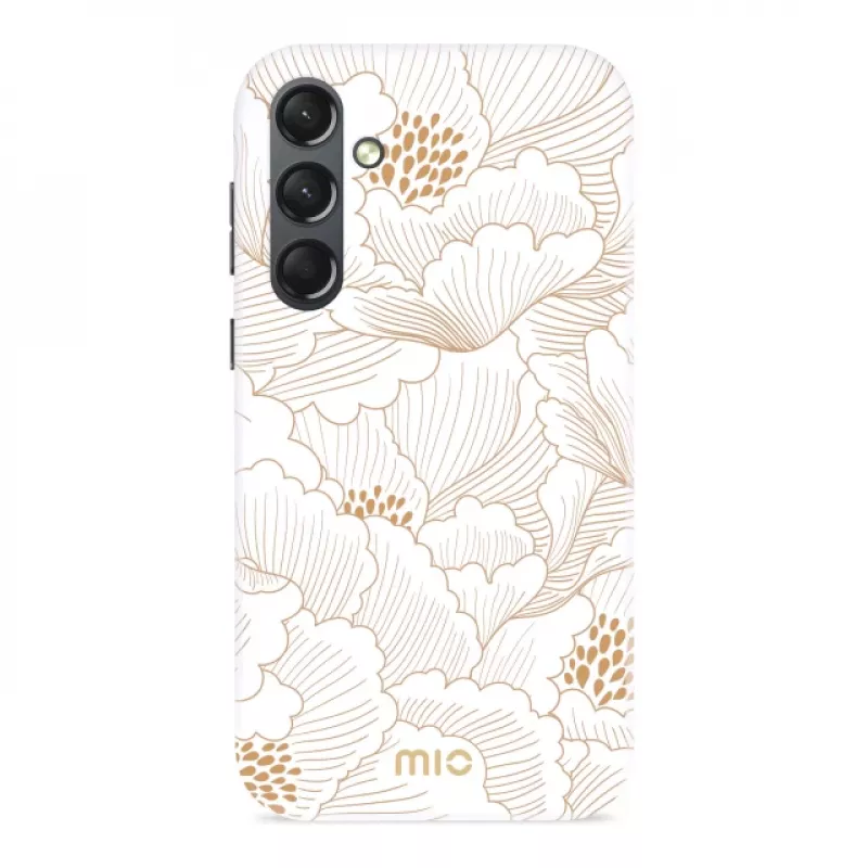 MIO White Roses Magsafe saderīgs maciņš Samsung S24 5G
