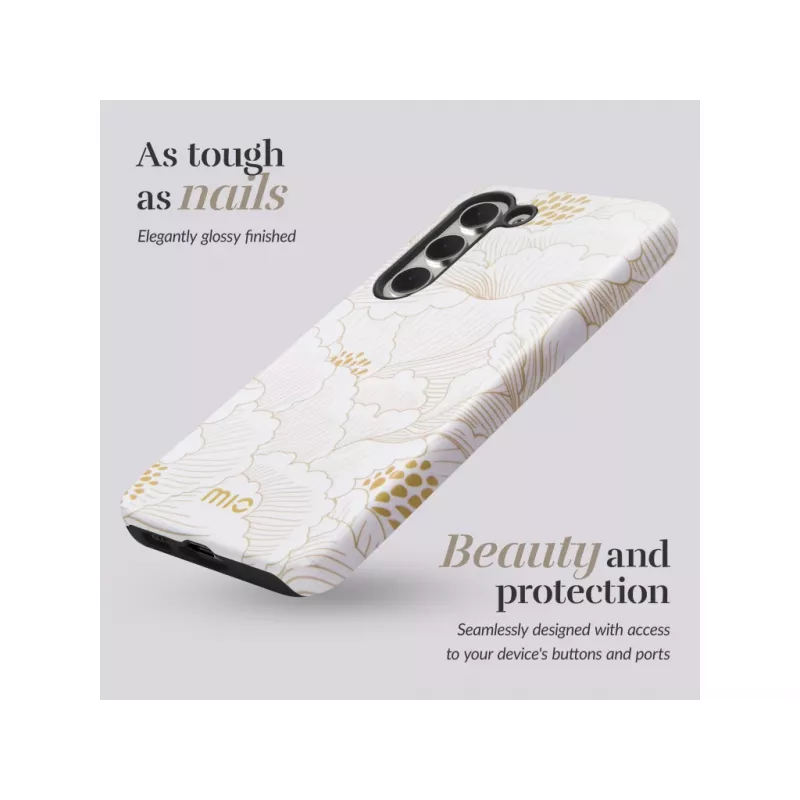 MIO White Roses Magsafe saderīgs maciņš Samsung S24 5G