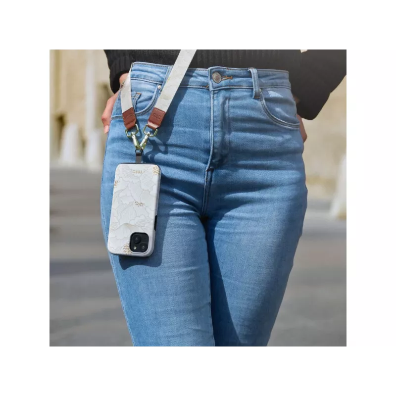 MIO White Roses Magsafe saderīgs maciņš Samsung S25 Plus 5G