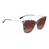 MISSONI Sieviešu Butterfly saulesbrilles MIS0106SX193X - Brūns rakstains acetāta rāmis, Brūnas gradienta lēcas, UV400 aizsardzība