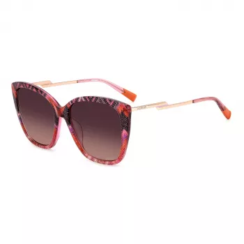 MISSONI Sieviešu tauriņveida saulesbrilles MIS0123GSSDH - Havana, Brūns gradients, 57mm
