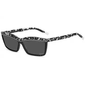 Missoni sieviešu tauriņveida saulesbrilles MIS0263STCB - Melns rāmis, pelēki gradienta lēcas 63mm