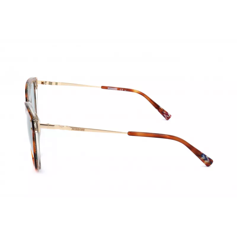 MISSONI Sieviešu saulesbrilles MIS0003S2NL - Havana Acetāta Kaķacs ar Brūniem Gradienta Lēcām