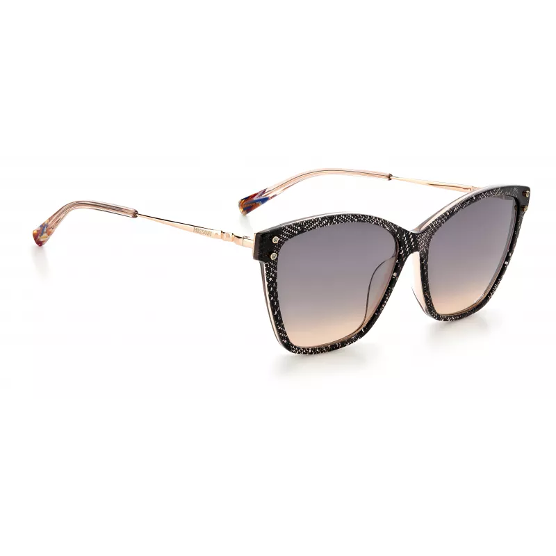MISSONI Sieviešu saulesbrilles MIS0003SKDXFF - Modes pilna apmales acetāta rāmis ar gradienta lēcām 56/14/140 mm
