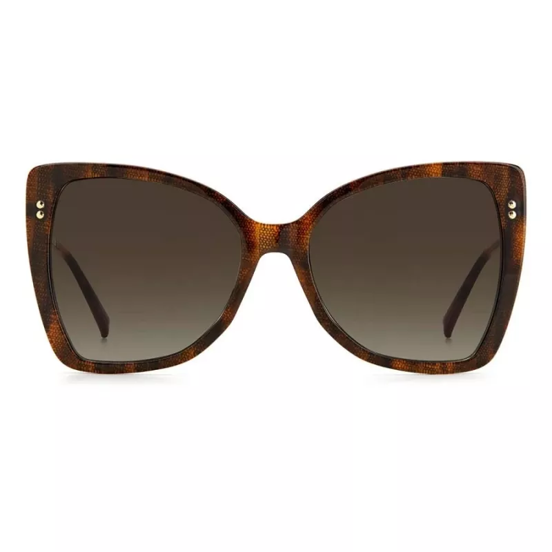 MISSONI Sieviešu saulesbrilles MIS0083S086 - Butterfly acetāta rāmis, gradienta brūnas lēcas, 58mm