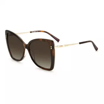 MISSONI Sieviešu saulesbrilles MIS0083S086 - Butterfly acetāta rāmis, gradienta brūnas lēcas, 58mm