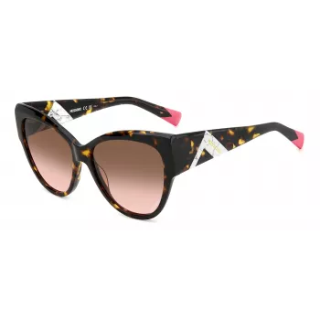 Missoni Sieviešu Saulesbrilles MIS0171S086 - Havana Acetāta Rāmis, Brūnas Gradienta Lēcas, 57mm
