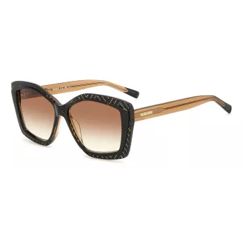 Missoni Sieviešu Saulesbrilles MIS0187GSVH8 - Acetāta Rāmis, Polikarbonāta Lēcas, UV400 Aizsardzība, 58mm Lēcu Platums