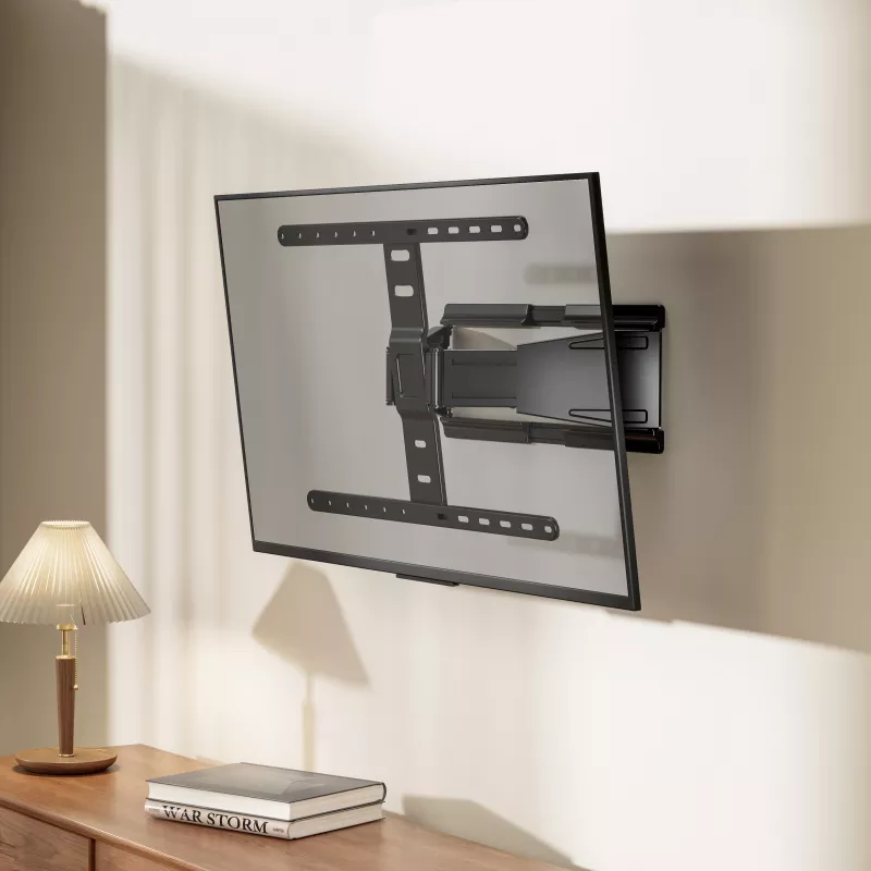 MOBILUX Sbox PLB-79464 Fiksēts TV sienas stiprinājums – 43-90 inch ekrāniem, 50 kg ietilpība, VESA līdz 600x400 mm, melns