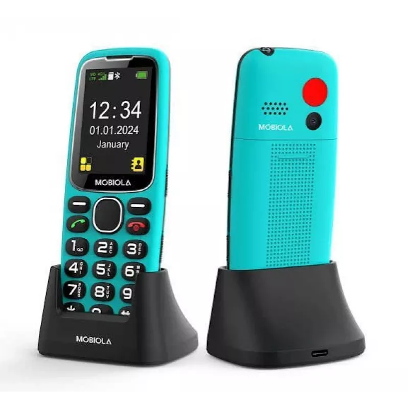 Mobiola MB4120 vienkāršais tālrunis, tirkīza