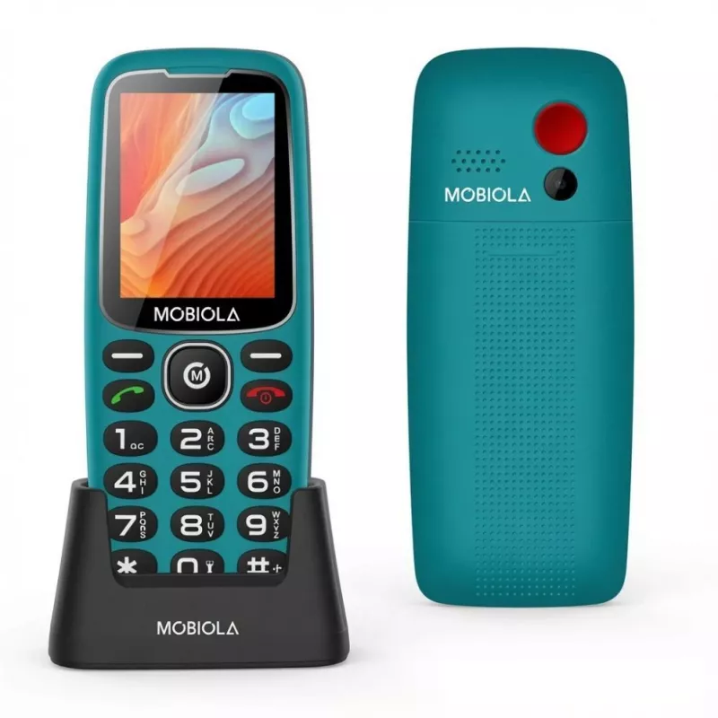 Mobiola MB4120 vienkāršais tālrunis, tirkīza