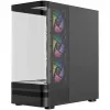 MODECOM Volcano AQ100 ARGB Midi Tower datora korpuss - Melns