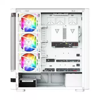 MODECOM Volcano AQ200 ARGB Midi Tower korpuss balts