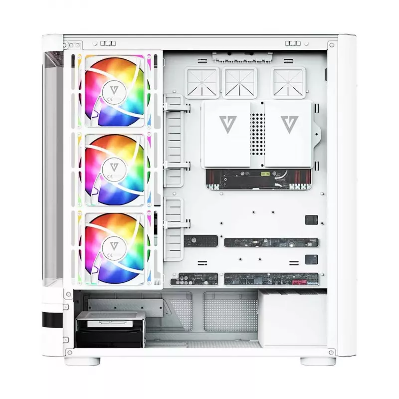MODECOM Volcano AQ200 ARGB Midi Tower korpuss balts