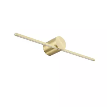 Moderns slaids LED sienas apgaismeklis IP44 zelta 12W siltais baltais 960lm
