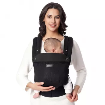 MOMCOZY BC001 Mazuļu nēsātājs no jaundzimušā līdz mazulim Air Mesh Melns
