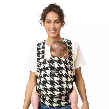 Momcozy BC001 Plaid mazuļa pārnēsātājs, 6-in-1 ergonomisks, 0-36 mēneši, 7-45 lbs, IHDI sertificēts, elpojoša kokvilna