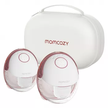 Momcozy M6 dubultais valkājamais elektriskais krūts sūknis ar akumulatoru un uzglabāšanas kasti