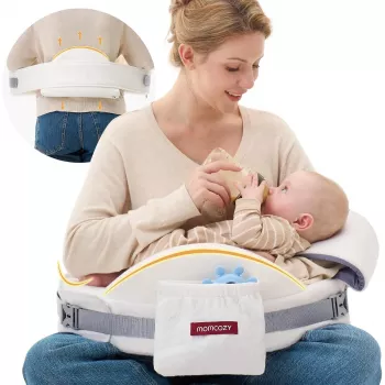 Momcozy NP006 CozyPro regulējams barošanas spilvens balts