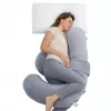 Momcozy PP007 F-Shape Grūtniecības Spilvens Pelēks