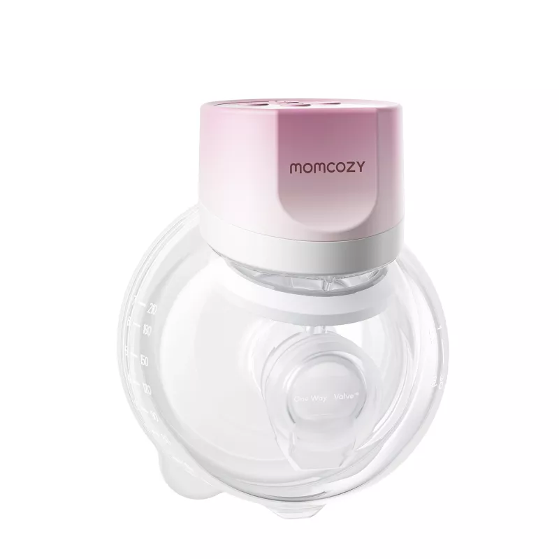 MOMCOZY S12 Pro Quick valkājams krūts sūknis, vienvietīgs, bezvadu, rozā