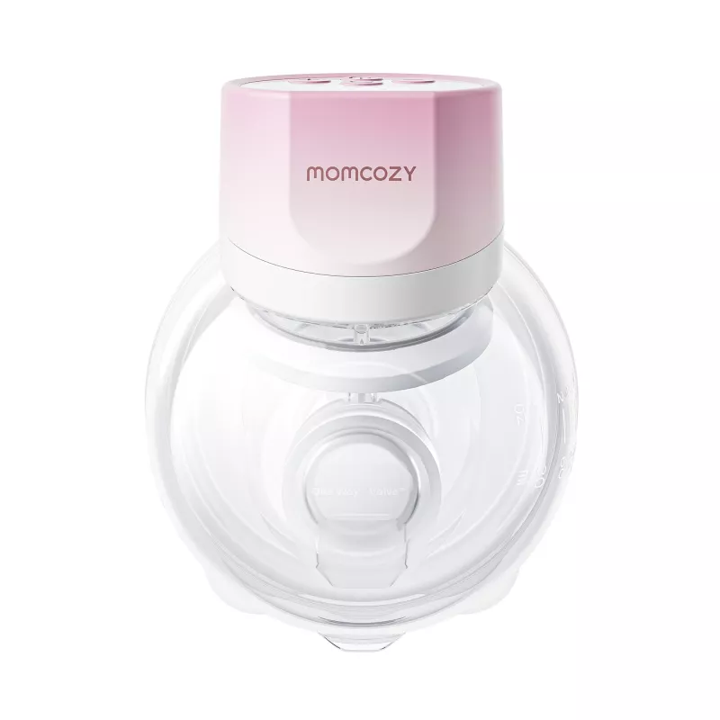 MOMCOZY S12 Pro Quick valkājams krūts sūknis, vienvietīgs, bezvadu, rozā