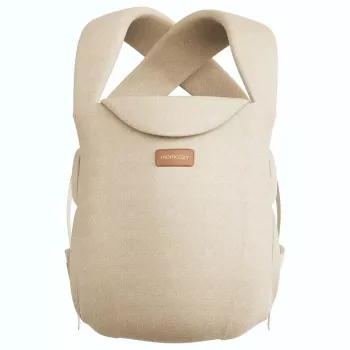 Momcozy WeeSnug jaundzimušo nēsātājs kokvilnas haki (CB002) – ergonomisks mīksts bērnu nēsātājs 0-12 mēnešiem