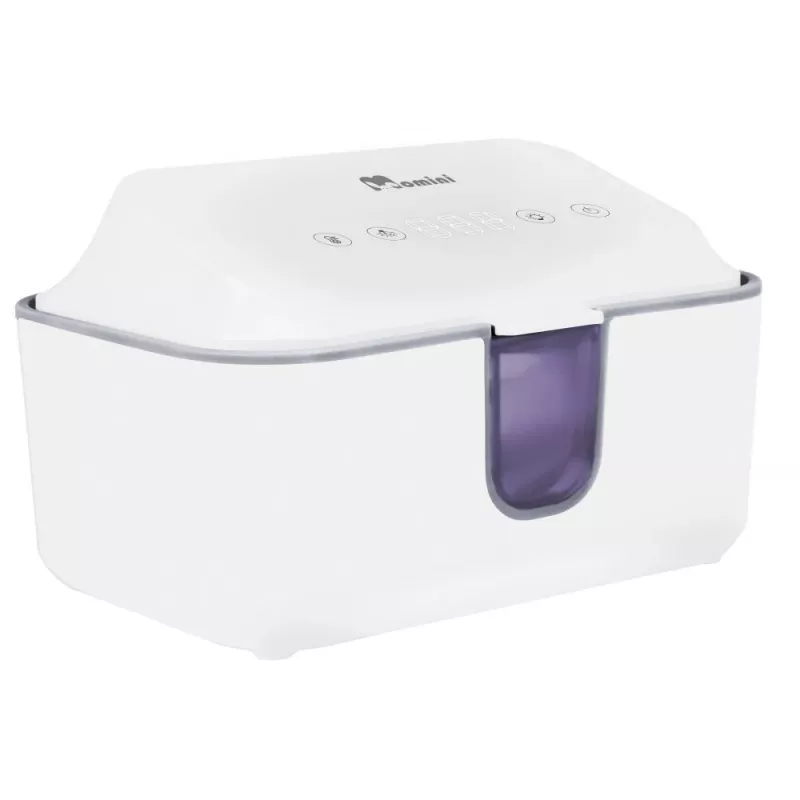 Momini WarmWipes mitro salvešu sildītājs - balts/pelēks