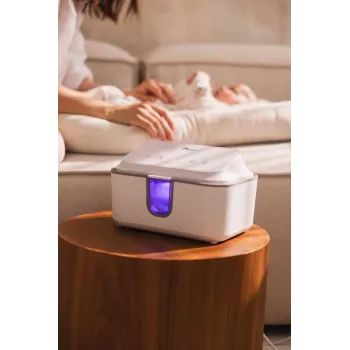 Momini WarmWipes mitro salvešu sildītājs - balts/pelēks