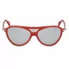 Moncler ML0054-67C Unisex saulesbrilles - Melns rāmis, dūmu pelēkas lēcas, 128 mm lēcu platums