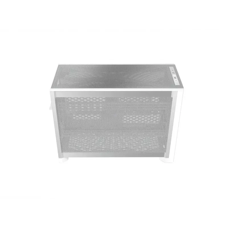 MONTECH TEN (W) Mini Tower PC korpuss balts - Micro ATX / Mini-ITX, rūdīts stikls, ARGB